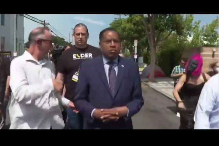 Larry Elder Assaulted by “Racist” Leftist in Ape Mask; Media Says “Ho-hum”