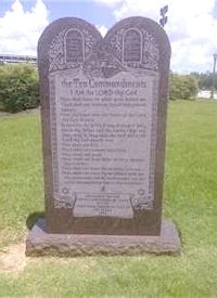 ACLU Suing School District for Ten Commandments Display