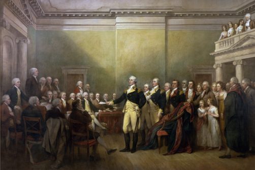 Victorious, George Washington Willingly Resigns and Heads Home for Christmas