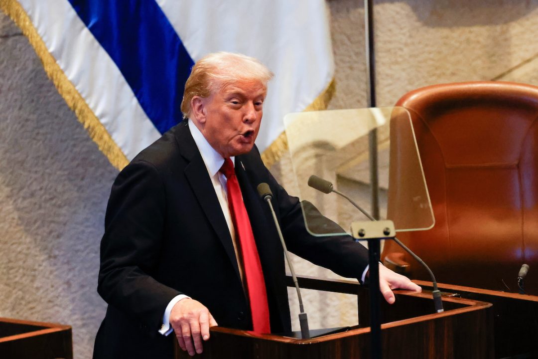 Trump Lauds Megadonor Miriam Adelson in Knesset Remarks