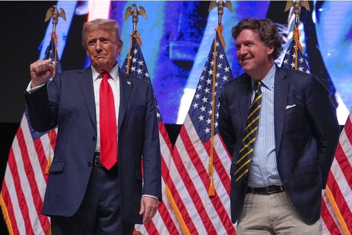 Trump Attacks “Low-IQ” Carlson for Suggesting That U.S. Will Nuke Iran